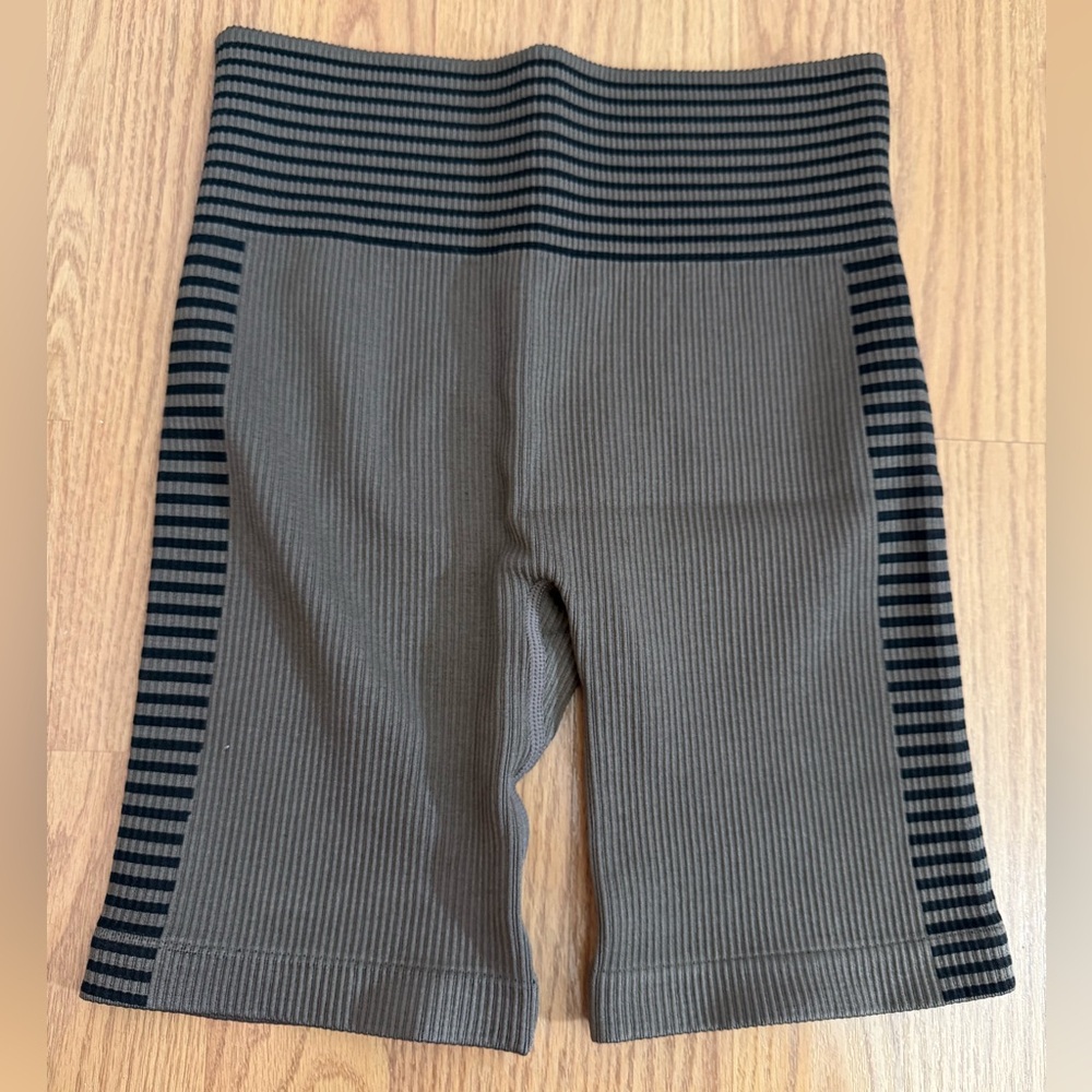 Forever 21 High Waisted Ribbed Biker Shorts